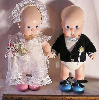 Hebee Shebee Bride & Groom by Horseman Doll Company